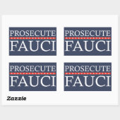 Prosecute Fauci | Anti Fauci Rechthoekige Sticker (Vel)