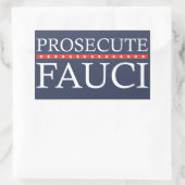 Prosecute Fauci | Anti Fauci Rechthoekige Sticker (Tas)