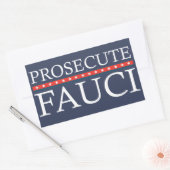 Prosecute Fauci | Anti Fauci Rechthoekige Sticker (Envelop)