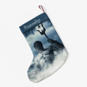 Proseidon Greek God Mythology Kerstfeestdag Kleine Kerstsok (Achterkant (Hangend))