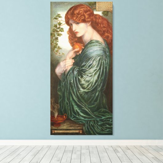 Proserpine Dante Gabriel Rossetti Canvas Afdruk (Insitu (Houten vloer))
