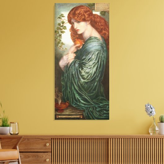 Proserpine Dante Gabriel Rossetti Canvas Afdruk (Insitu (Woonkamer))