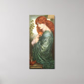 Proserpine Dante Gabriel Rossetti Canvas Afdruk (Voorkant)