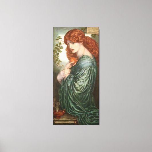 Proserpine Dante Gabriel Rossetti Canvas Afdruk (Voorkant)