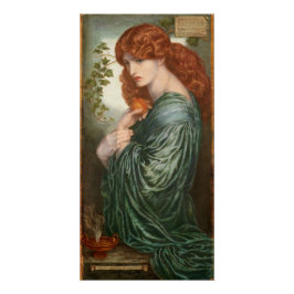 Proserpine Dante Gabriel Rossetti Glossy Perfect Poster