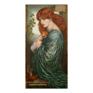 Proserpine Dante Gabriel Rossetti Glossy Perfect Poster