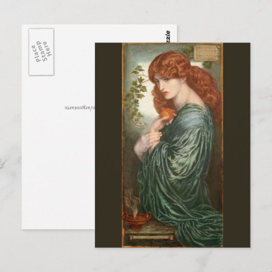 Proserpine door Dante Gabriel Rossetti Briefkaart (Voorkant / Achterkant)