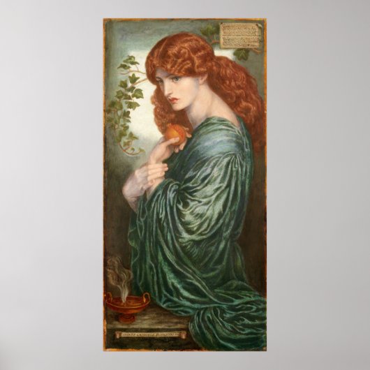Proserpine door Dante Gabriel Rossetti Poster (Voorkant)