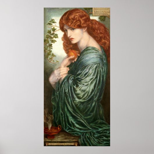 Proserpine door Rossetti Poster (Voorkant)