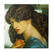 Proserpine door Rossetti Pre-Raphaelite Ceramic Te Tegeltje (Voorkant)