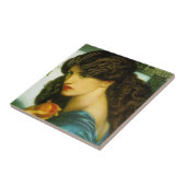 Proserpine door Rossetti Pre-Raphaelite Ceramic Te Tegeltje (Zijkant)