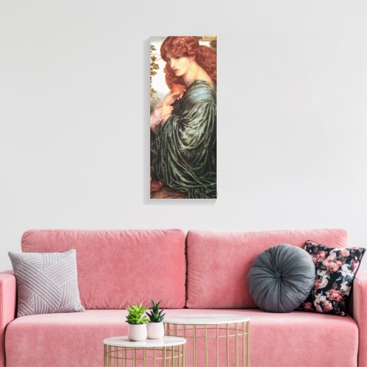 Proserpine Pre Raphaelite Woman Canvas Afdruk (Insitu (Woonkamer))