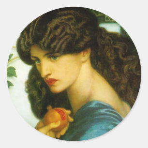 Proserpine-Stickers van Dante Gabriel Rossetti Ronde Sticker