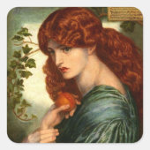 Proserpine van Rossetti Vierkante Sticker (Voorkant)