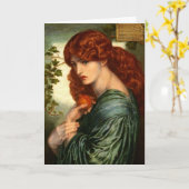 Proserpine van Rossetti Wenskaart Kaart (Gele Bloem)
