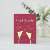 Prosit Neujahr Briefkaart (Staand voorkant)