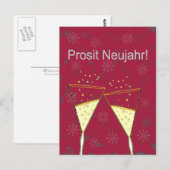 Prosit Neujahr Briefkaart (Voorkant / Achterkant)