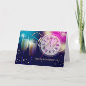 Prosit Neujahr. Nieuwjaarskaart in het Duits Feestdagen Kaart (Voorkant)