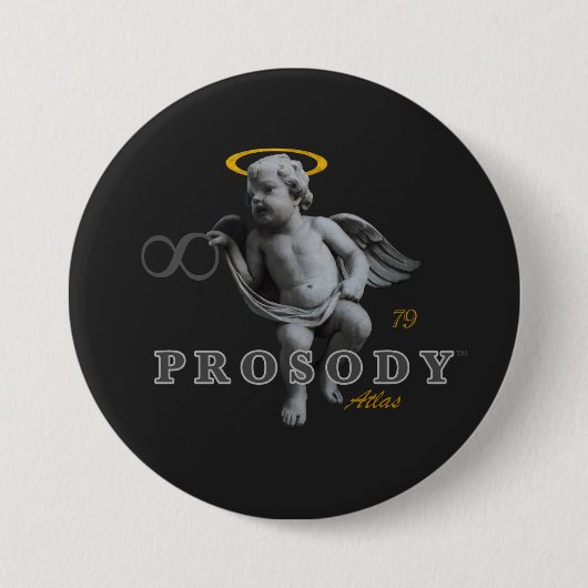 Prosody Atlas Knop Ronde Button 7,6 Cm (Voorkant)