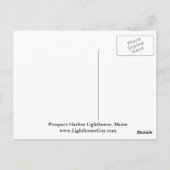 Prospect Harbor Lighthouse, Maine Briefkaart (Achterkant)