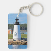 Prospect Harbor Lighthouse, Maine Briefkaart Sleutelhanger (achterkant)