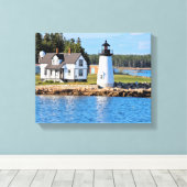 Prospect Harbor Lighthouse, Maine Canvas Afdruk (Insitu (Houten vloer))