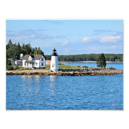 Prospect Harbor Lighthouse, Maine Foto Afdruk
