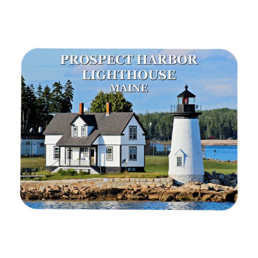 Prospect Harbor Lighthouse, Maine Photo Magnet Magneet (Horizontaal)