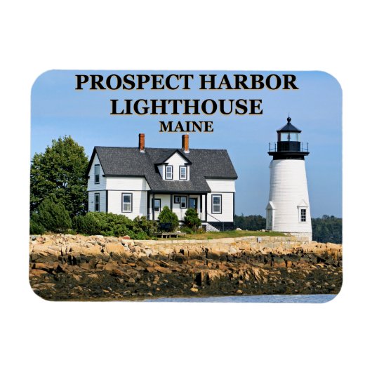 Prospect Harbor Lighthouse, Maine Photo Magnet Magneet (Horizontaal)