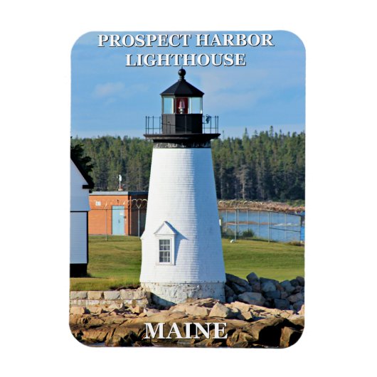 Prospect Harbor Lighthouse, Maine Photo Magnet Magneet (Verticaal)