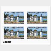 Prospect Harbor Lighthouse, Maine Rechthoekige Sticker (Vel)