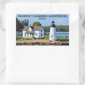 Prospect Harbor Lighthouse, Maine Rechthoekige Sticker (Tas)