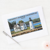 Prospect Harbor Lighthouse, Maine Rechthoekige Sticker (Envelop)