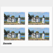 Prospect Harbor Lighthouse, Maine Rechthoekige Sticker (Vel)