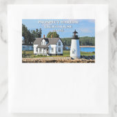Prospect Harbor Lighthouse, Maine Rechthoekige Sticker (Tas)