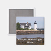 Prospect Harbour Light, Maine Magnet (Voorkant / Achterkant)