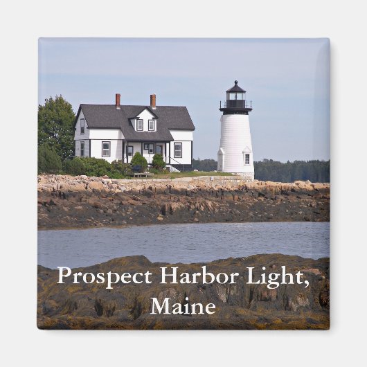 Prospect Harbour Light, Maine Magnet (Voorkant)