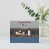 Prospect Harbour Lighthouse- Maine Briefkaart (Staand voorkant)