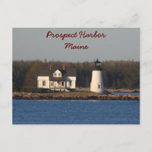 Prospect Harbour Lighthouse- Maine Briefkaart