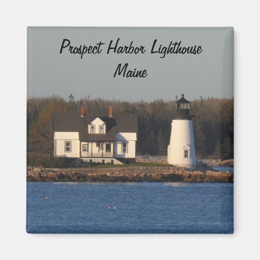 Prospect Harbour Lighthouse- Maine Magneet (Voorkant)