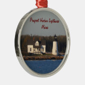 Prospect Harbour Lighthouse- Maine Metalen Ornament (Rechts)