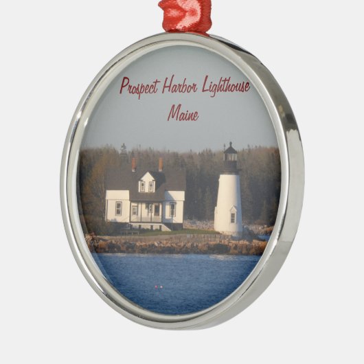 Prospect Harbour Lighthouse- Maine Metalen Ornament (Links)