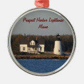 Prospect Harbour Lighthouse- Maine Metalen Ornament (Voorkant)