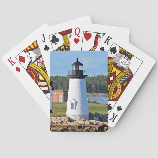 Prospect Harbour-vuurtoren, Maine-speelkaarten Pokerkaarten (Achterkant)