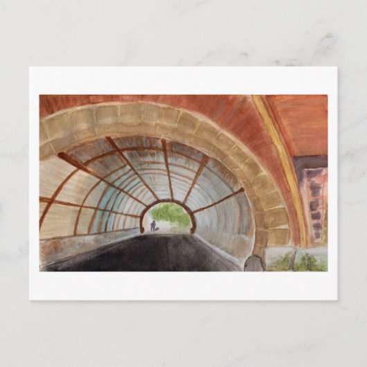 Prospect Park Brooklyn Waterverf Briefkaart (Voorkant)