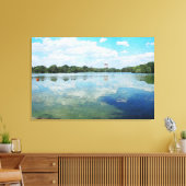 Prospect Park Lake #1 Verpakte Canvas Print (Insitu (Woonkamer))