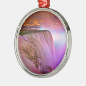 Prospect Point Night Uitzicht of Niagara Herfsten Metalen Ornament (Links)