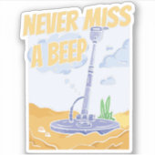 Prospecterende mijnwerker - Edelstenen Mijnbouw Pr Sticker (Voorkant)