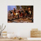 Prospectie voor veegebied Frederic Remington Poster (Keuken)