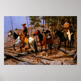 Prospectie voor veegebied Frederic Remington  Poster